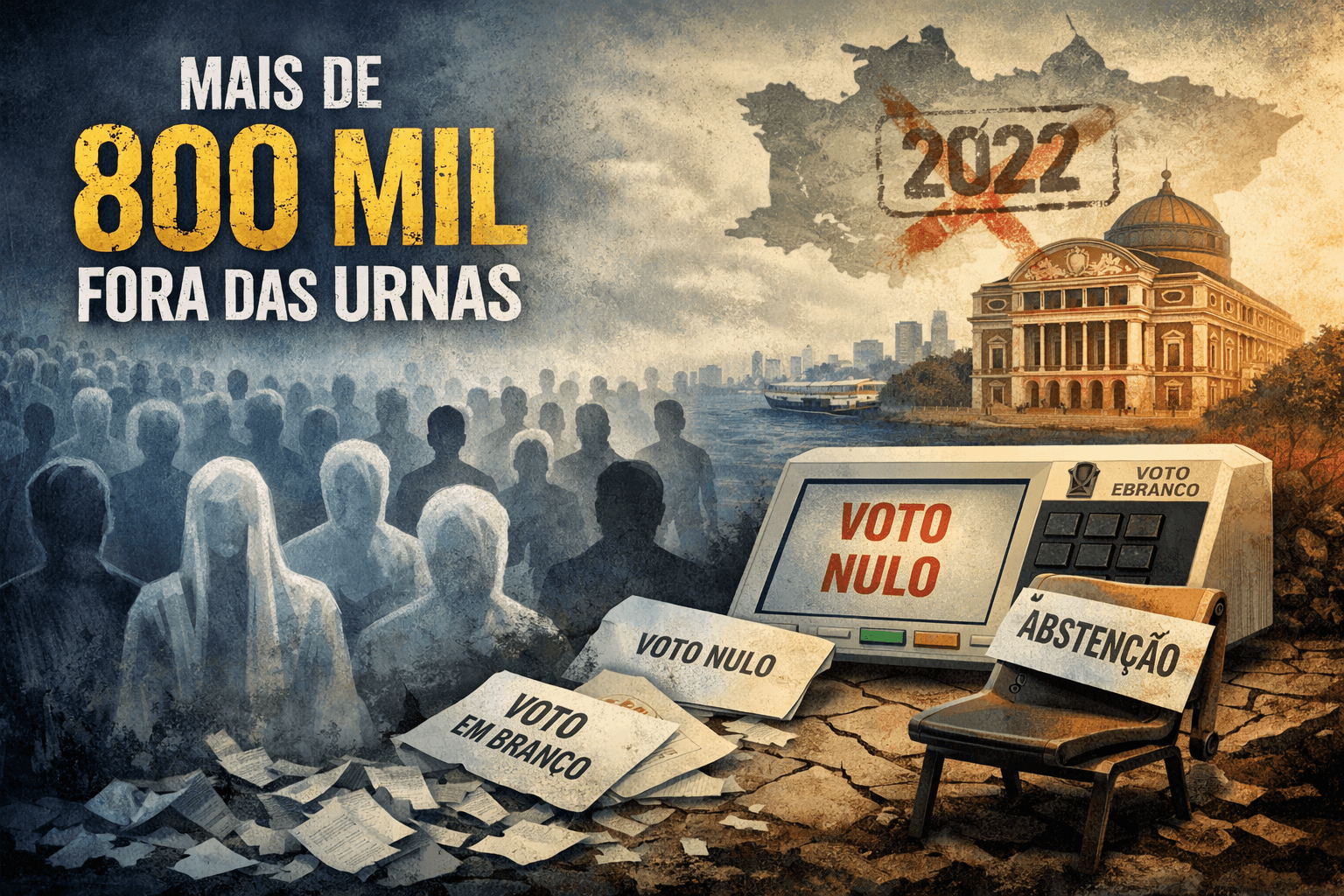 Muita gente não votou em 2022 e isso preocupa eleições de 2026 no Amazonas