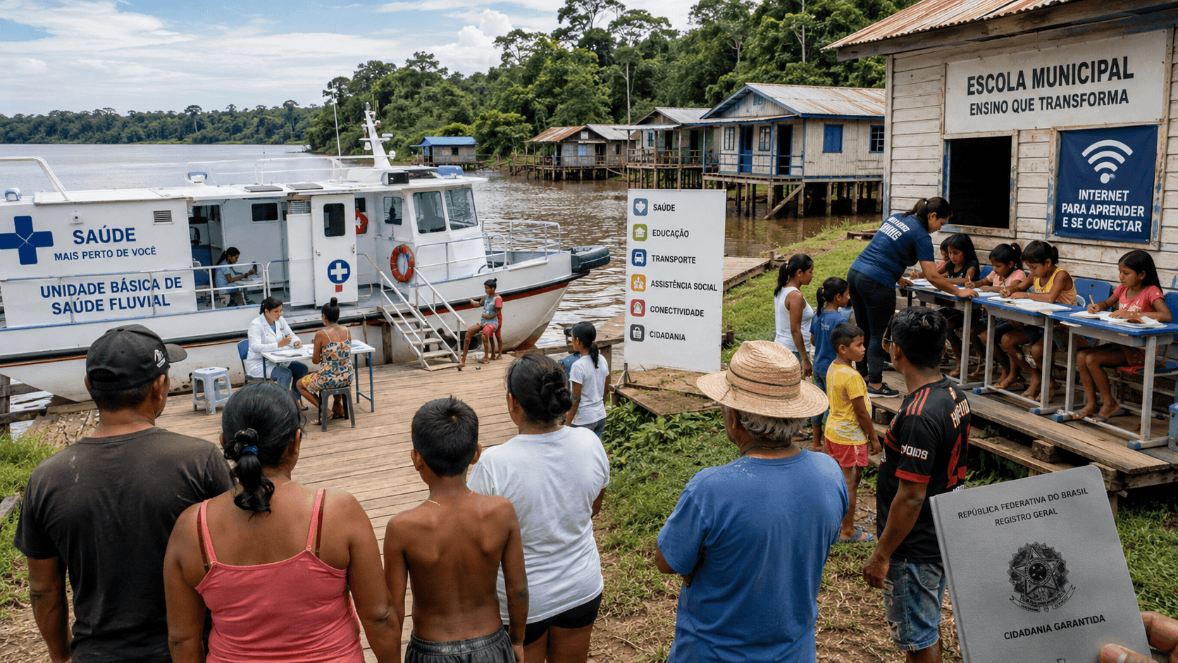 Ribeirinhos do Amazonas poderão ter atendimento prioritário garantido por lei