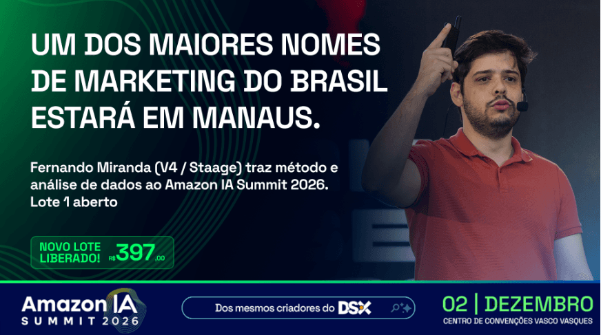 Fernando Miranda traz estratégias de crescimento ao Amazon IA Summit 2026