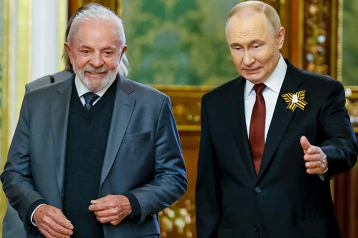 Putin cumprimenta Lula e defende parceria entre Rússia e Brasil